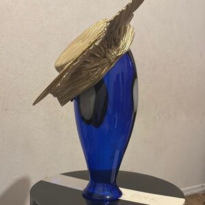 Gold and Blue Decorative Vase